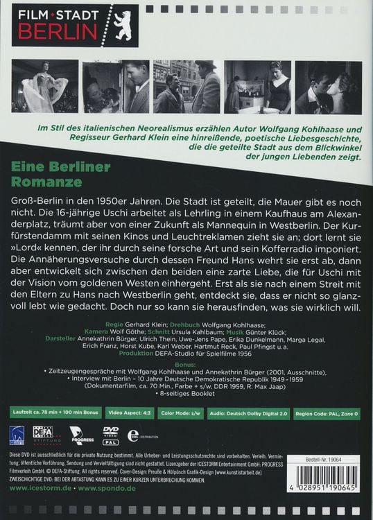 Produktbild: Eine Berliner Romanze - "Film Stadt Berlin 1"