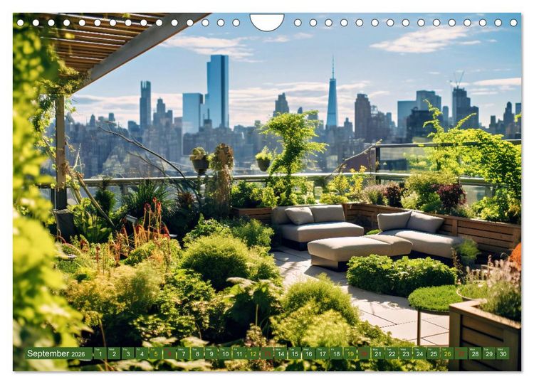 Produktbild: Nature Feeling - Urban Jungle (Wall Calendar 2026 DIN A4 landscape), CALVENDO 12 Month Wall Calendar