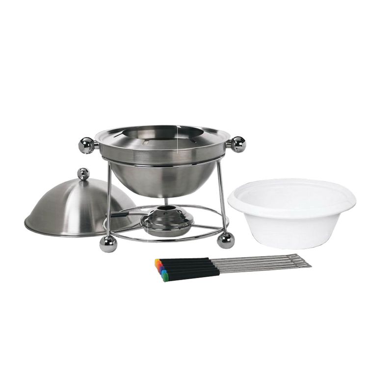 Neuetischkultur Fondueset inklusive 4 Gabeln und Stövchen