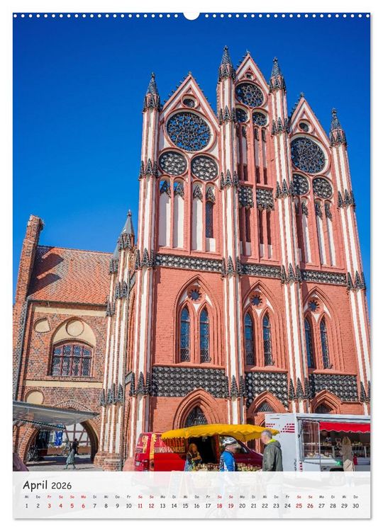 Produktbild: Tangerm&uuml;nde - Historische Altstadt an der Elbe (Wandkalender 2026 DIN A2 hoch), CALVENDO Monatskalender