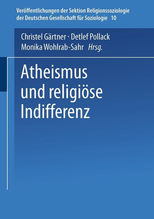 Produktbild: Atheismus und religi&ouml;se Indifferenz