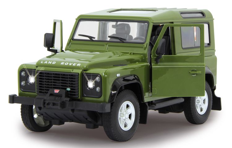 Produktbild: Jamara Land Rover Defender 1:14 gr&uuml;n T&uuml;r manuell 40MHz