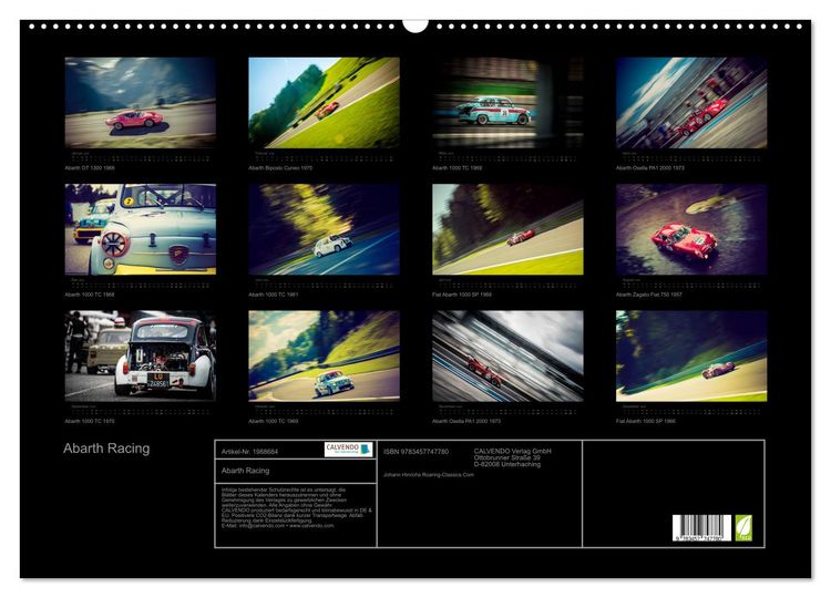 Produktbild: Abarth Racing (Wandkalender 2026 DIN A2 quer), CALVENDO Monatskalender