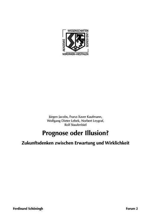 Produktbild: Prognose oder Illusion?