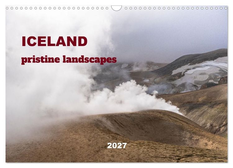 Produktbild: ICELAND pristine landscapes (Wall Calendar 2027 DIN A3 landscape), CALVENDO 12 Month Wall Calendar
