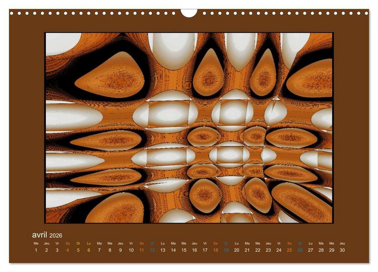 Produktbild: L'&acirc;me sauvage de l'abstrait (Calendrier mural 2026 DIN A3 vertical), CALVENDO calendrier mensuel