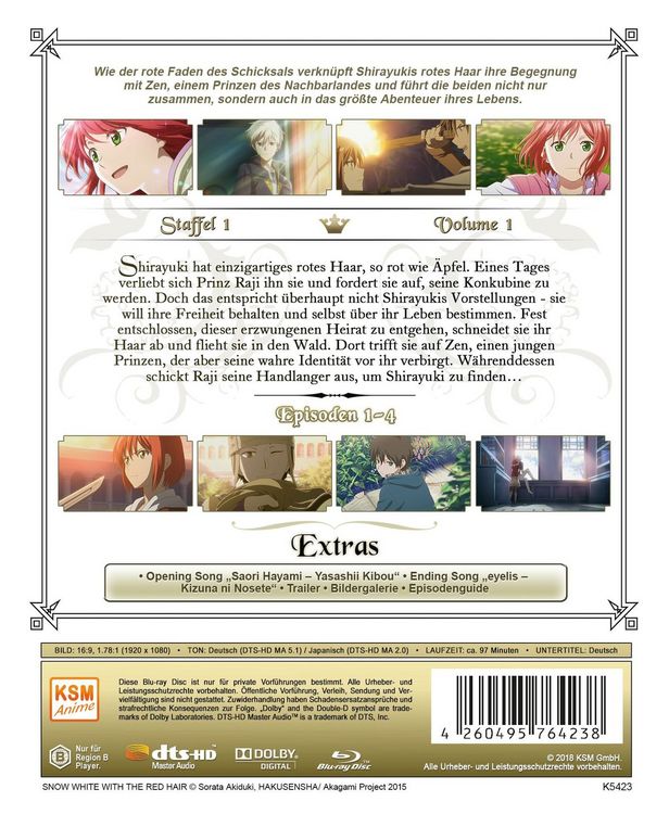 Produktbild: Die rothaarige Schneeprinzessin - Staffel 1 - Volume 1 - Episode 01-04
