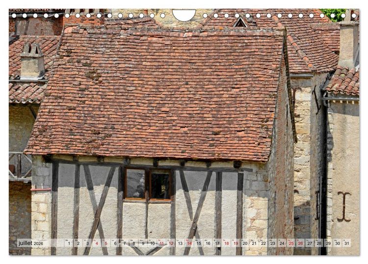 Produktbild: Saint-Cirq-Lapopie Village (Calendrier mural 2026 DIN A4 vertical), CALVENDO calendrier mensuel