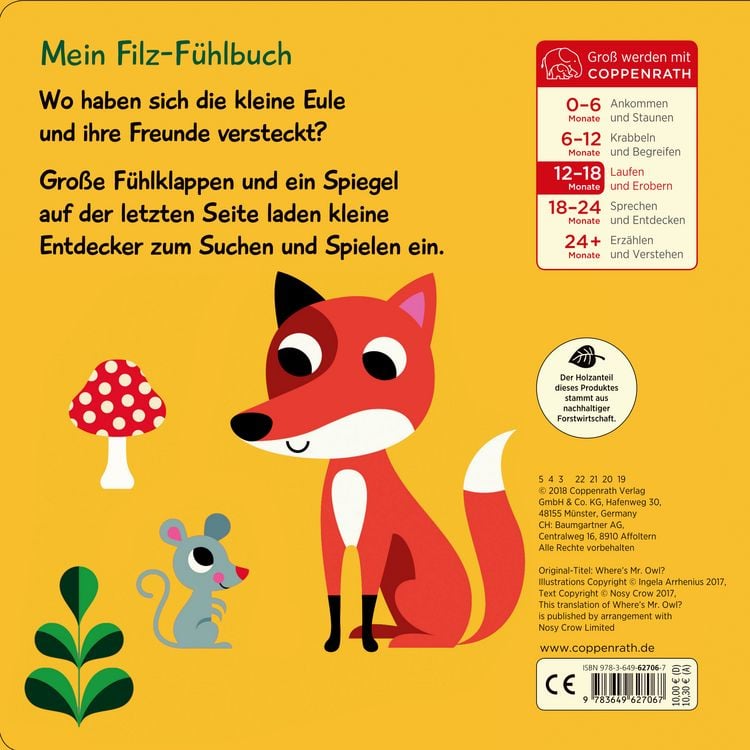 Produktbild: Mein Filz-F&uuml;hlbuch: Kuckuck, kleine Eule!