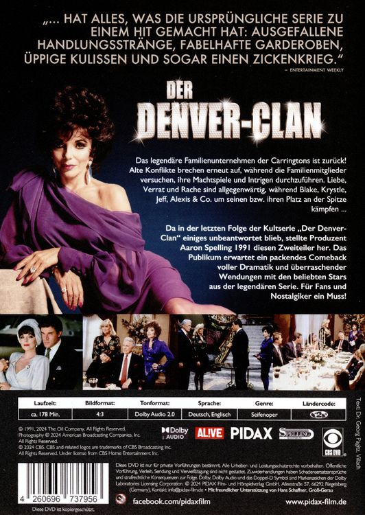 Produktbild: Der Denver Clan - Die Entscheidung (Dynasty: The Reunion) / Das gro&szlig;e 2-teilige Finale der Kultserie (Pidax Serien-Klassiker)