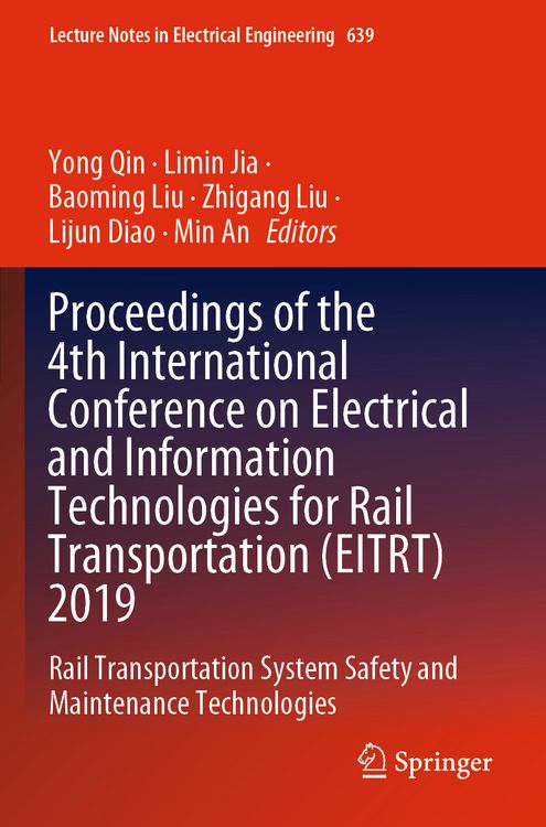 Produktbild: Proceedings of the 4th International Conference on Electrical and Information Technologies for Rail Transportation (EITRT) 2019