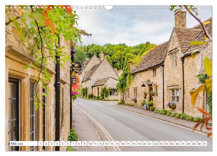 Produktbild: Die englischen Cotswolds (Wandkalender 2026 DIN A3 quer), CALVENDO Monatskalender