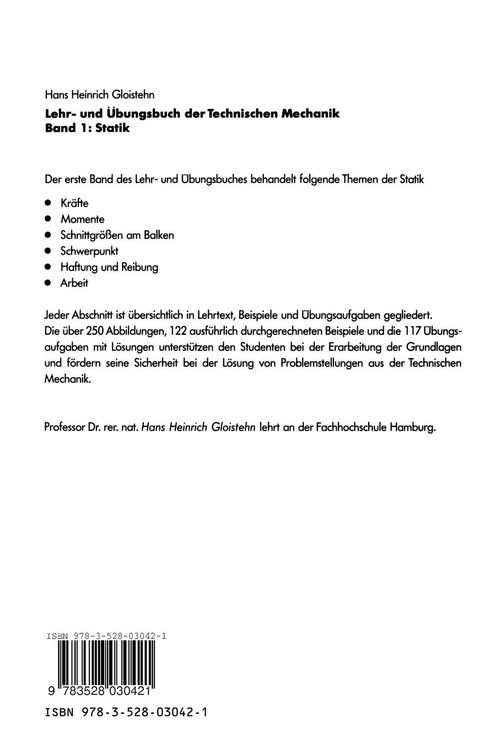 Produktbild: Lehr- und &Uuml;bungsbuch der Technischen Mechanik