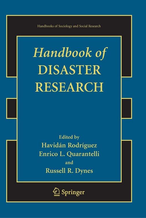 Produktbild: Handbook of Disaster Research