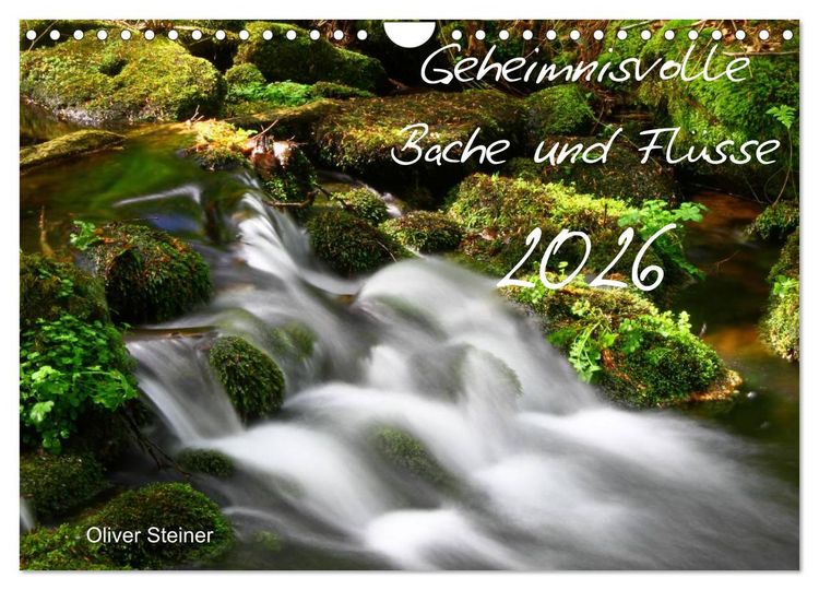 Produktbild: Geheimnisvolle B&auml;che und Fl&uuml;sse (Wandkalender 2026 DIN A4 quer), CALVENDO Monatskalender