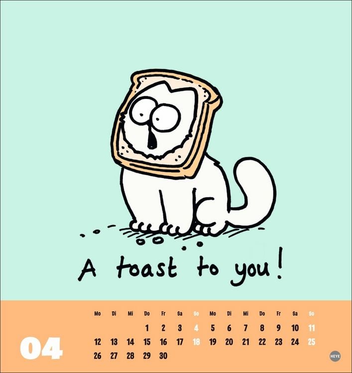 Produktbild: Simons Katze Postkartenkalender 2027