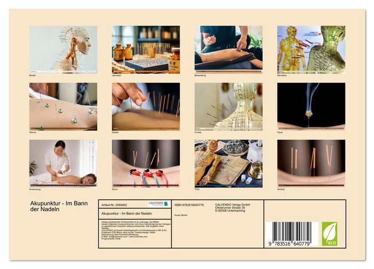 Produktbild: Akupunktur - Im Bann der Nadeln (Wandkalender 2026 DIN A4 quer), CALVENDO Monatskalender