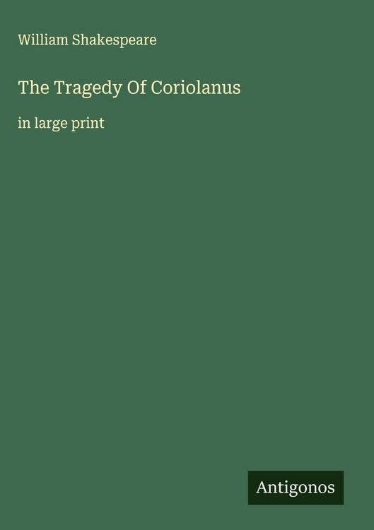 Produktbild: The Tragedy Of Coriolanus
