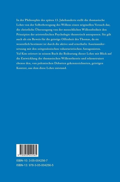 Produktbild: Selbstbewegung des Willens bei Thomas von Aquin