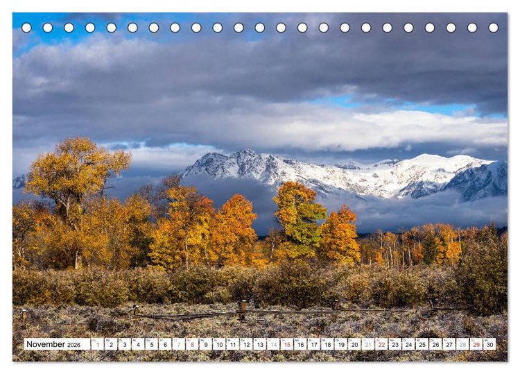 Produktbild: Grand Teton National Park (Tischkalender 2026 DIN A5 quer), CALVENDO Monatskalender