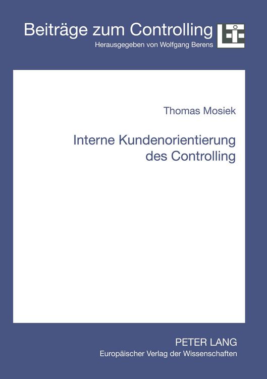 Produktbild: Interne Kundenorientierung des Controlling