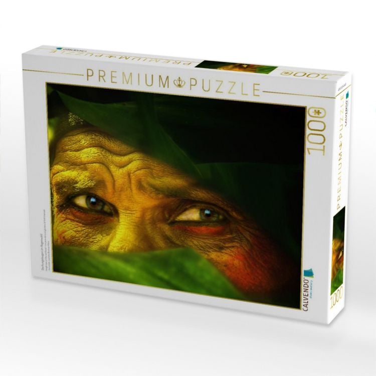 Produktbild: CALVENDO Puzzle Dschungelaugen im Regenwald | 1000 Teile Lege-Gr&ouml;&szlig;e 64x48cm Foto-Puzzle f&uuml;r gl&uuml;ckliche Stunden