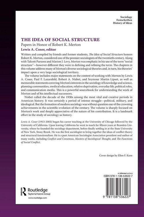 Produktbild: The Idea of Social Structure