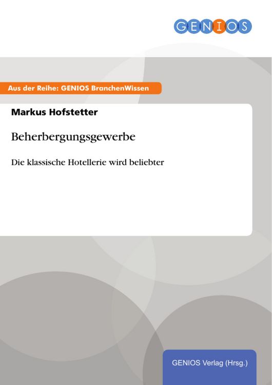 Produktbild: Beherbergungsgewerbe