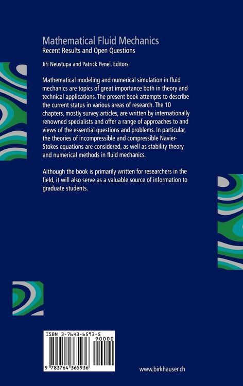 Produktbild: Mathematical Fluid Mechanics