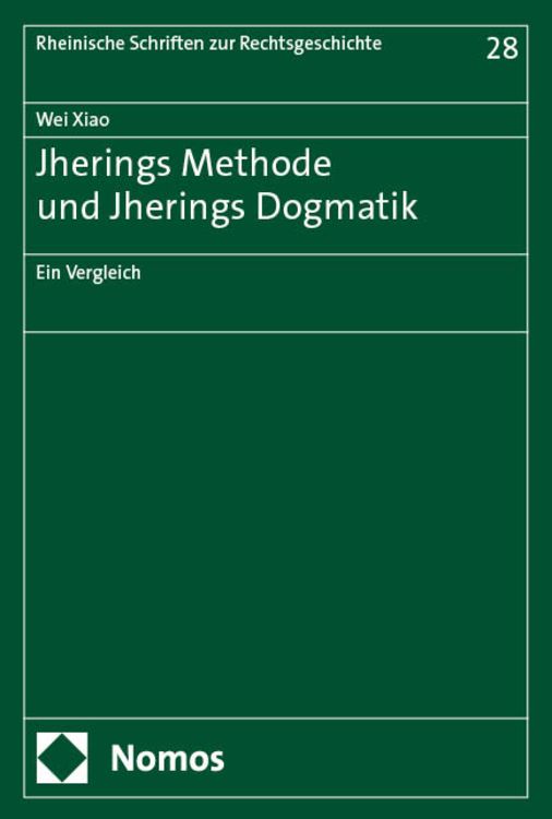 Produktbild: Jherings Methode und Jherings Dogmatik