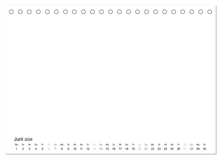 Produktbild: Bastelkalender - Weiss (Tischkalender 2026 DIN A5 quer), CALVENDO Monatskalender