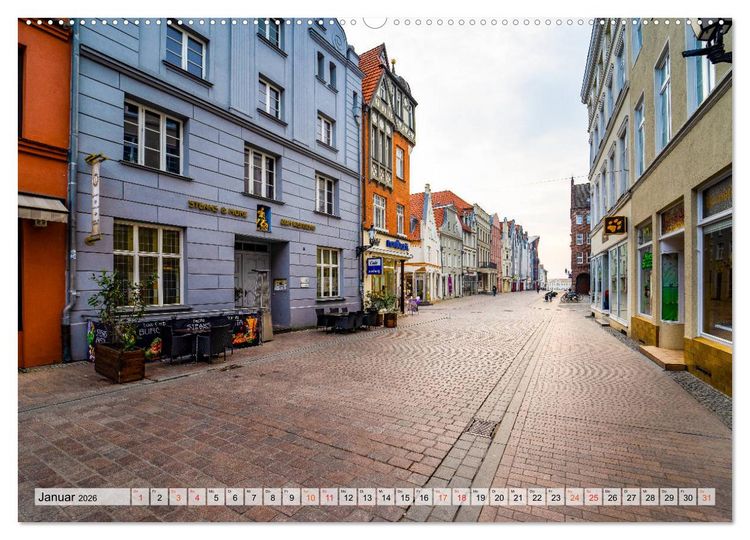 Produktbild: Wismar Impressionen (hochwertiger Premium Wandkalender 2026 DIN A2 quer), Kunstdruck in Hochglanz