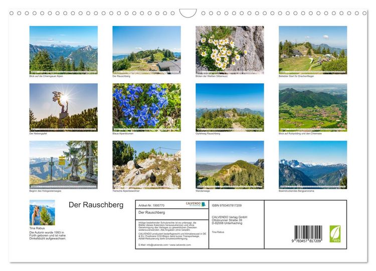 Produktbild: Der Rauschberg (Wandkalender 2026 DIN A3 quer), CALVENDO Monatskalender