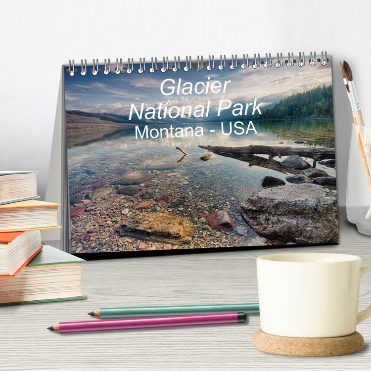 Produktbild: Glacier National Park Montana - USA (Tischkalender 2026 DIN A5 quer), CALVENDO Monatskalender