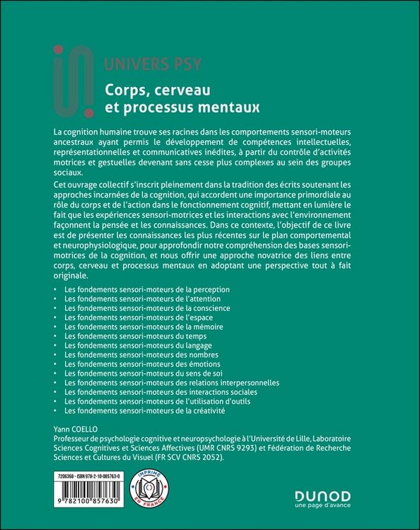 Produktbild: Corps, cerveau et processus mentaux