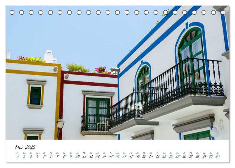 Produktbild: Gran Canaria - 365 Tage Fr&uuml;hling (Tischkalender 2026 DIN A5 quer), CALVENDO Monatskalender