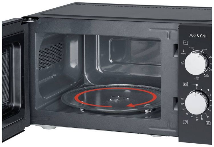Produktbild: Severin 7781 Mikrowelle Schwarz 700W Timerfunktion, Grillfunktion