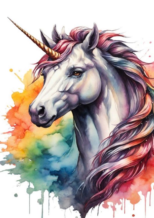 Produktbild: Blanko Notizbuch &bull; A4-Format, 200+ Seiten, Soft Cover, Register, &bdquo;Einhorn Regenbogen&ldquo; &bull; Original #Miodenkmit Blank Notebook &bull; Perfekt als Notizbuch, Blankobuch, Leeres Tagebuch