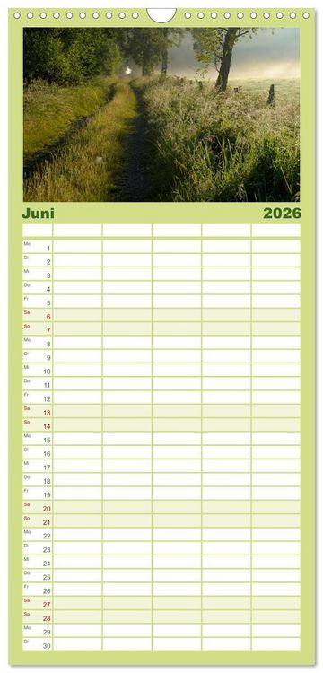 Produktbild: Familienplaner 2026 - Der Niederrhein im Wandel der Jahreszeiten mit 5 Spalten (Wandkalender, 21 x 45 cm) CALVENDO