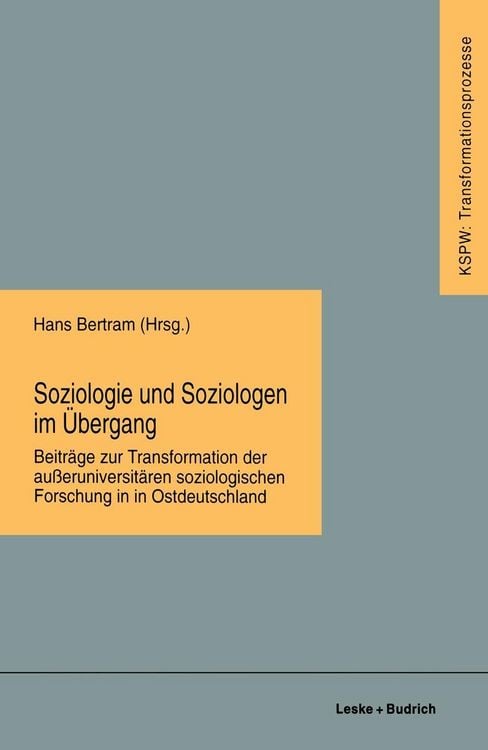 Produktbild: Soziologie und Soziologen im &Uuml;bergang