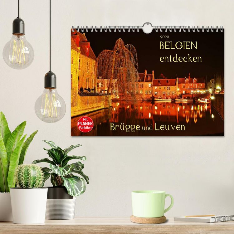 Produktbild: Belgien entdecken - Br&uuml;gge und Leuven (Wandkalender 2026 DIN A4 quer), CALVENDO Monatskalender