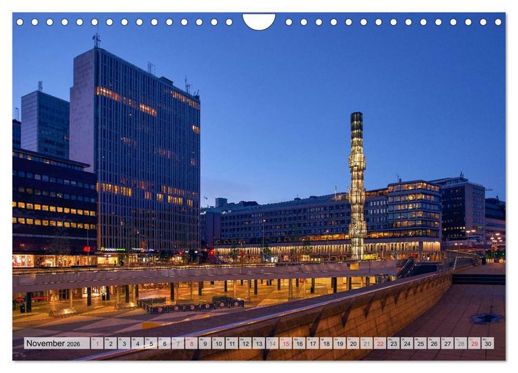 Produktbild: Stockholm an Mittsommer (Wandkalender 2026 DIN A4 quer), CALVENDO Monatskalender