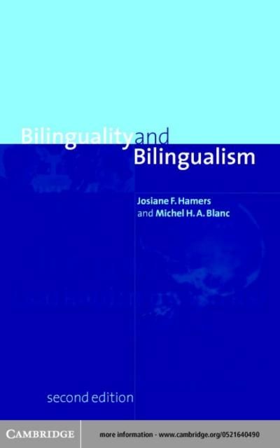 Produktbild: Bilinguality and Bilingualism