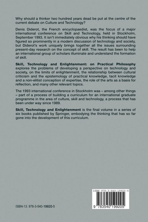 Produktbild: Skill, Technology and Enlightenment: On Practical Philosophy