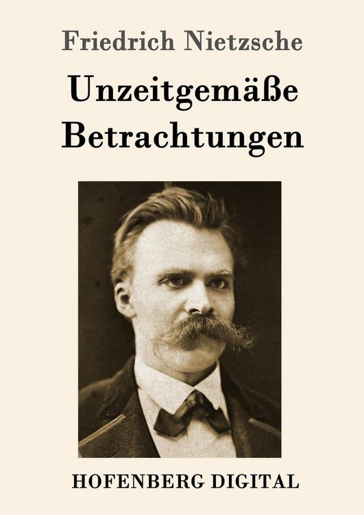 Produktbild: Unzeitgem&auml;&szlig;e Betrachtungen