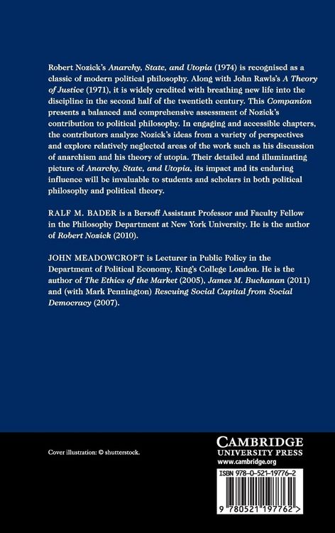 Produktbild: The Cambridge Companion to Nozick's Anarchy, State, and Utopia
