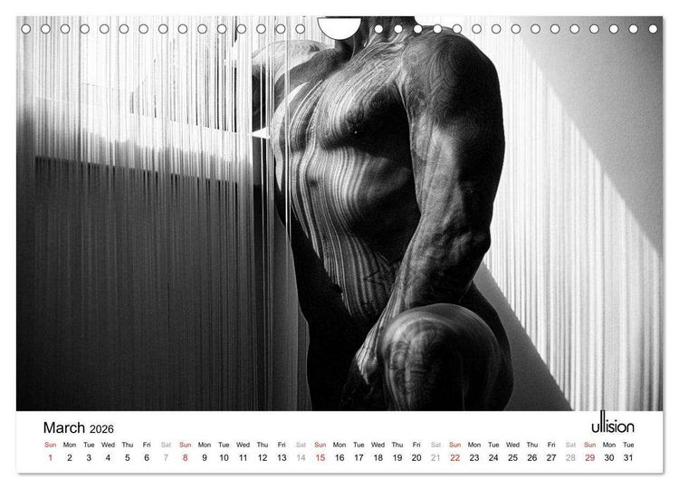 Produktbild: Male Nude Art (Wall Calendar 2026 DIN A4 landscape), CALVENDO 12 Month Wall Calendar
