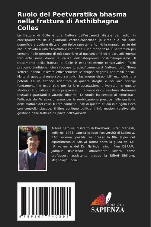 Produktbild: Ruolo del Peetvaratika bhasma nella frattura di Asthibhagna Colles
