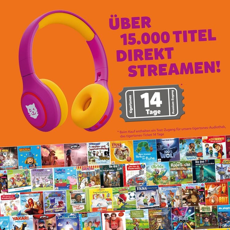 Produktbild: Tiger Media - Tigerbuddies Kinderkopfh&ouml;rer - Crazy Pink