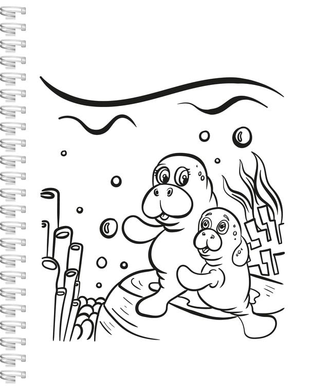 Produktbild: Ozean-Malbuch f&uuml;r Kinder ab 4 Jahren
